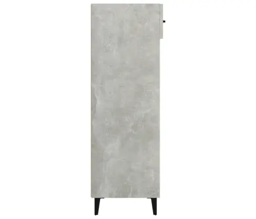 Apavu Skapītis, Betona Pelēks, 60X35X105 Cm, Inženierijas Koks Vidaxl