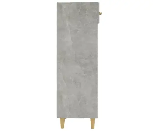 Apavu Skapītis, Betona Pelēks, 30X35X105 Cm, Inženierijas Koks Vidaxl