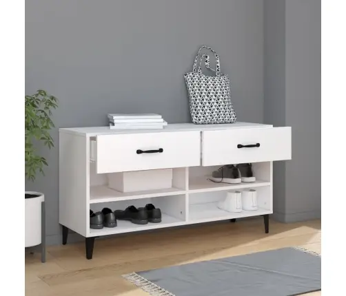 Apavu Skapītis, Balts, 102X35X55 Cm, Inženierijas Koks Vidaxl Apavu Skapītis, Balts, 102X35X55 Cm, Inženierijas Koks Vidaxl