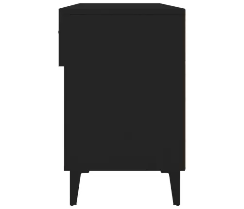 Jalatsikapp, Must, 102 X 35 X 55 cm Tehispuit