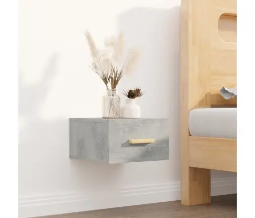Sienas Naktsskapīši, 2 Gab., Betona Pelēki, 35X35X20 Cm Vidaxl