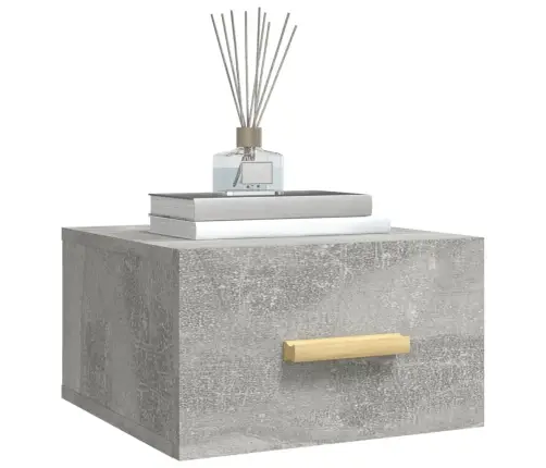 Sienas Naktsskapīši, 2 Gab., Betona Pelēki, 35X35X20 Cm Vidaxl