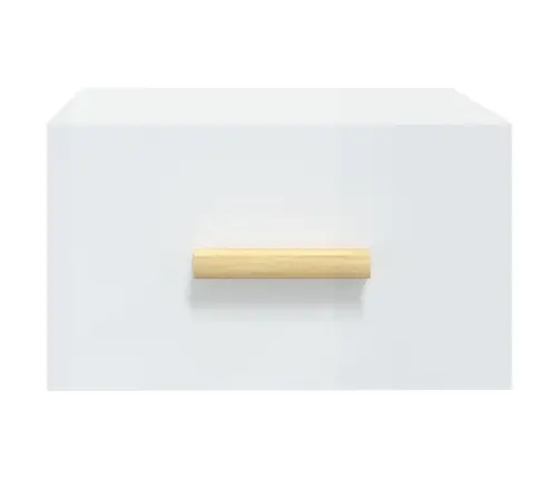 Prie Sienos Montuojama Naktinė Spintelė, Balta, 35X35X20Cm