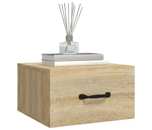 Prie Sienos Montuojama Naktinė Spintelė, Ąžuolo, 35X35X20Cm