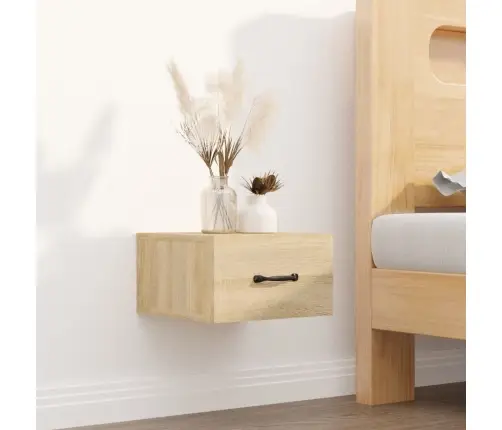 Sienas Naktsskapīši, 2 Gab., Ozolkoka Krāsa, 35X35X20 Cm   Vidaxl