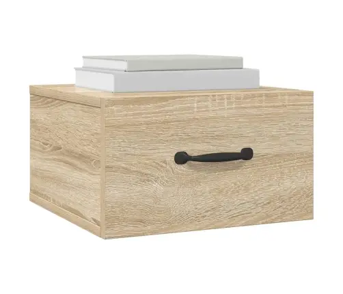 Sienas Naktsskapīši, 2 Gab., Ozolkoka Krāsa, 35X35X20 Cm   Vidaxl