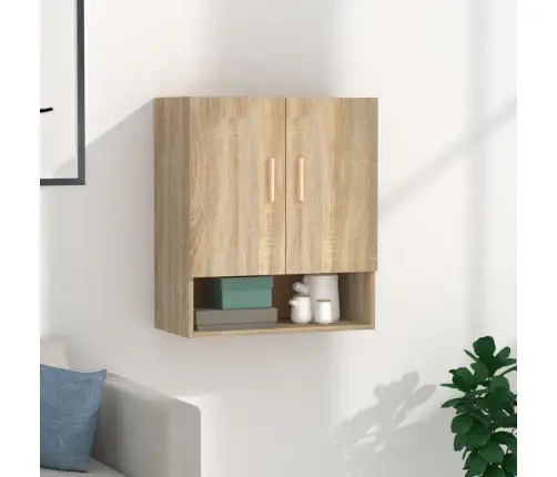 Sienas Skapītis, Ozolkoka Krāsa, 60X31X70 Cm, Inženierijas Koks Vidaxl