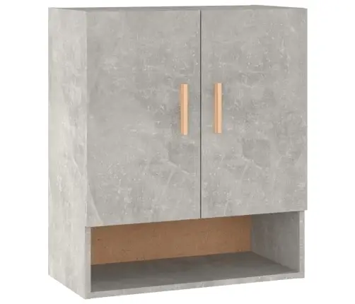 Sienas Skapītis, Betona Pelēks, 60X31X70 Cm, Inženierijas Koks Vidaxl