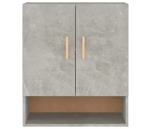 Sienas Skapītis, Betona Pelēks, 60X31X70 Cm, Inženierijas Koks Vidaxl