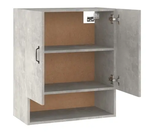 Sieninė Spintelė, Betono Pilka, 60X31X70cm Apdirbta Mediena