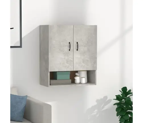 Sieninė Spintelė, Betono Pilka, 60X31X70cm Apdirbta Mediena