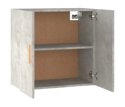 Sienas Skapītis, Betona Pelēks, 60X30X60 Cm, Inženierijas Koks  Vidaxl