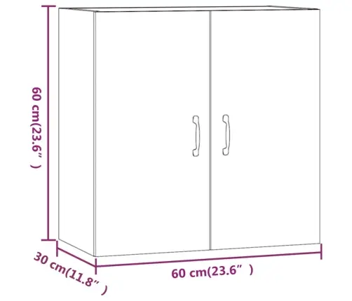 Seinakapp, Sonoma Tamm, 60 X 31 X 60 cm Tehispuit