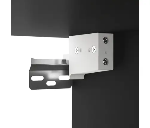 Sienas Skapītis, Melns, 60X36,5X35 Cm, Inženierijas Koks Vidaxl