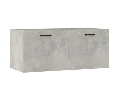 Sieninė Spintelė, Betono Pilka, 80X36,5X35cm Apdirbta Mediena Sieninė Spintelė, Betono Pilka, 80X36,5X35cm Apdirbta Mediena