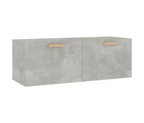 Sienas Skapītis, Betonpelēks, 100X36,5X35 Cm, Inženierijas Koks Vidaxl