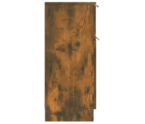 Puhvetkapid 2 Tk, Suitsutatud Tamm, 30 X 30 X 70 Cm Tehispuit