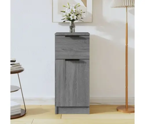 Šoninė Spintelė, Pilka Ąžuolo, 30X30X70cm Apdirbta Mediena