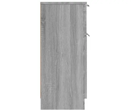 Šoninės Spintelės, 2Vnt., Pilkos Ąžuolo, 30X30X70cm Mediena