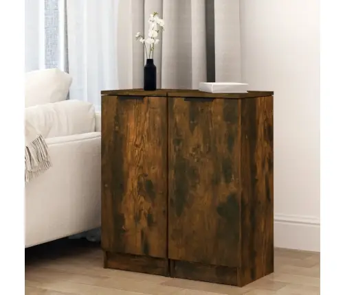 Kumodes, 2 Gab., Ozolkoka Krāsa, 30X30X70 Cm, Inženierijas Koks Vidaxl