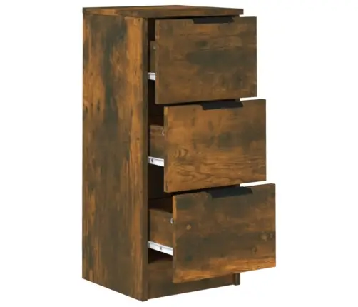 Šoninė Spintelė, Dūminio Ąžuolo, 30X30X70cm Apdirbta Mediena