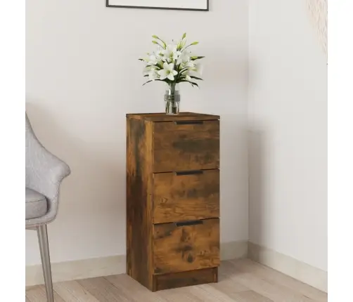 Šoninė Spintelė, Dūminio Ąžuolo, 30X30X70cm Apdirbta Mediena