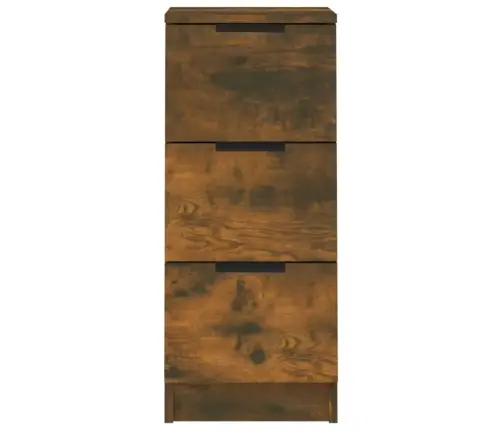 Šoninės Spintelės, 2Vnt., Dūminio Ąžuolo, 30X30X70cm Mediena