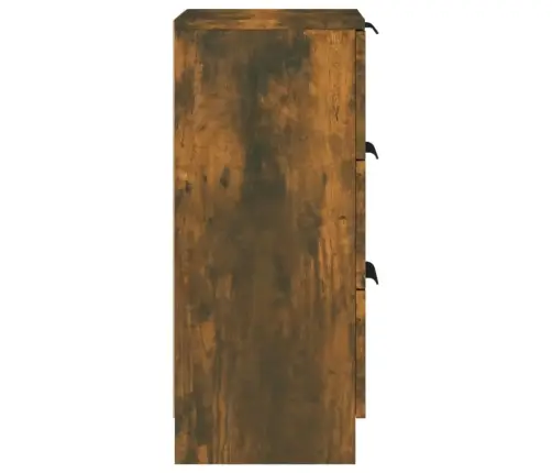 Šoninės Spintelės, 2Vnt., Dūminio Ąžuolo, 30X30X70cm Mediena