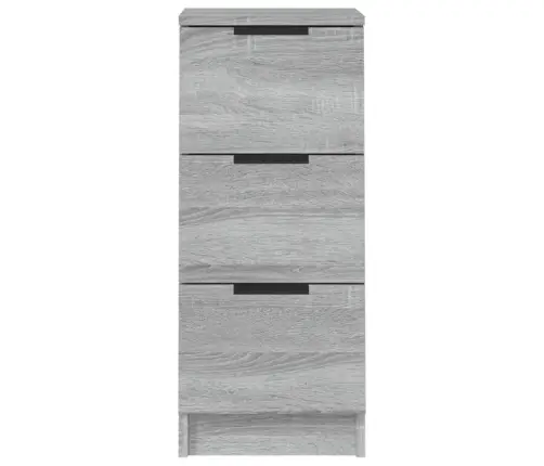 Kumodes, 2 Gb., Pelēka Ozolkoka, 30X30X70 Cm, Inženierijas Koks Vidaxl