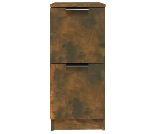 Puhvetkapid 2 Tk, Suitsutatud Tamm, 30 X 30 X 70 Cm Tehispuit