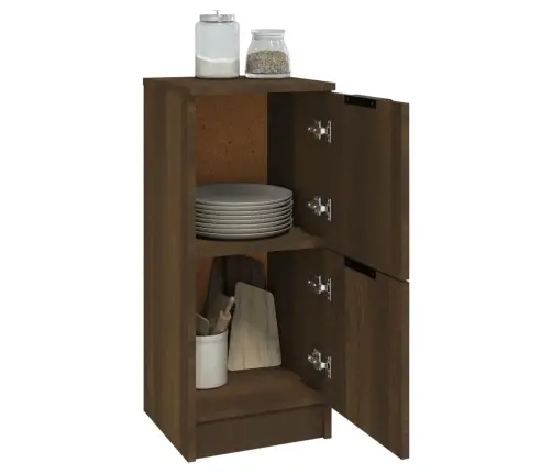 Kumodes, 2 Gab., Brūna Ozola, 30X30X70 Cm, Inženierijas Koks Vidaxl