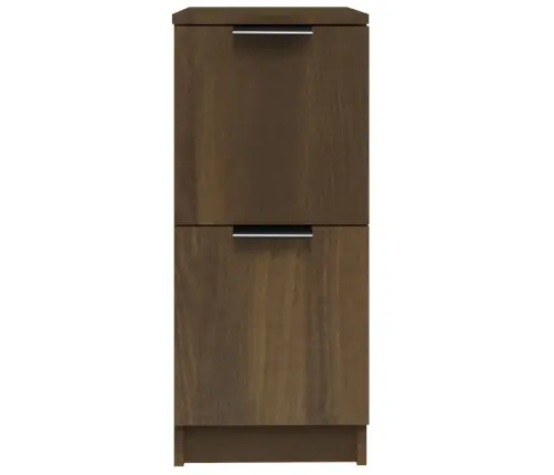 Kumodes, 2 Gab., Brūna Ozola, 30X30X70 Cm, Inženierijas Koks Vidaxl