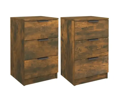 Naktsskapīši, 2 Gab., Ozolkoka Krāsa, 40X36X65 Cm Vidaxl