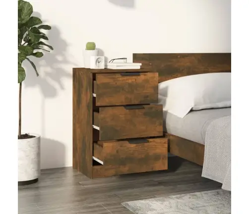 Naktsskapīši, 2 Gab., Ozolkoka Krāsa, 40X36X65 Cm Vidaxl