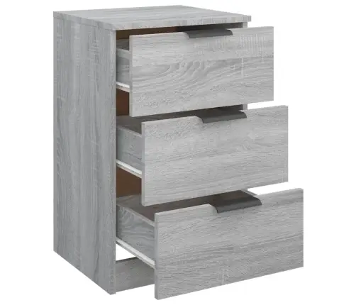 Naktsskapītis, Pelēka Ozolkoka Krāsa, 40X36X65 Cm Vidaxl Naktsskapītis, Pelēka Ozolkoka Krāsa, 40X36X65 Cm Vidaxl