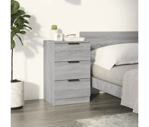 Naktsskapītis, Pelēka Ozolkoka Krāsa, 40X36X65 Cm Vidaxl Naktsskapītis, Pelēka Ozolkoka Krāsa, 40X36X65 Cm Vidaxl