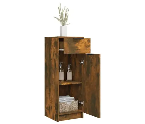 Vannasistabas Skapītis, Brūns, 32X34X90 Cm, Inženierijas Koks Vidaxl