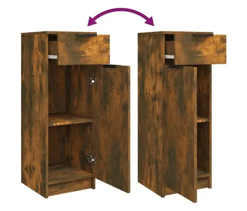 Vannasistabas Skapītis, Brūns, 32X34X90 Cm, Inženierijas Koks Vidaxl