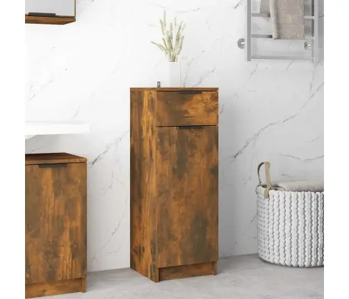 Vannasistabas Skapītis, Brūns, 32X34X90 Cm, Inženierijas Koks Vidaxl