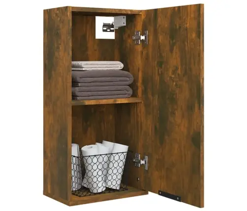 Vannasistabas Sienas Skapītis, Ozolkoka Krāsa, 32X20X67 Cm Vidaxl