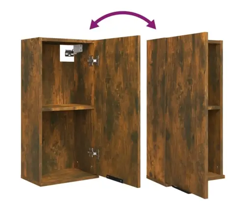 Vannasistabas Sienas Skapītis, Ozolkoka Krāsa, 32X20X67 Cm Vidaxl