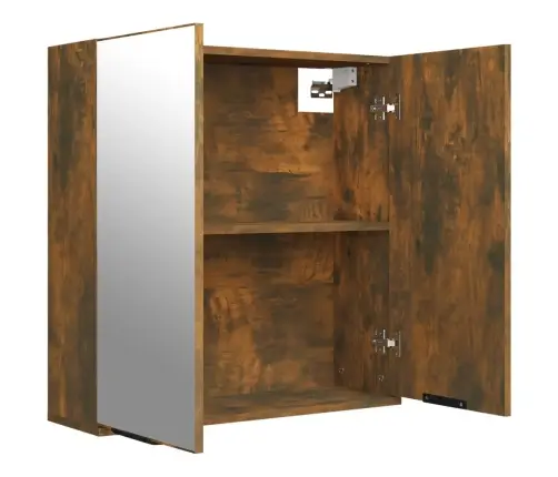 Vannasistabas Spoguļskapītis, Ozolkoka Krāsa, 64X20X67 Cm Vidaxl