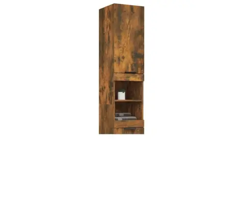 Vannitoakapp, Suitsutatud Tamm, 32X34X188,5 cm Tehispuit