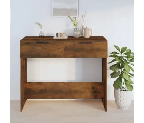 Konsoles Galds, Ozolkoka Krāsa, 90X36X75 Cm, Inženierijas Koks Vidaxl