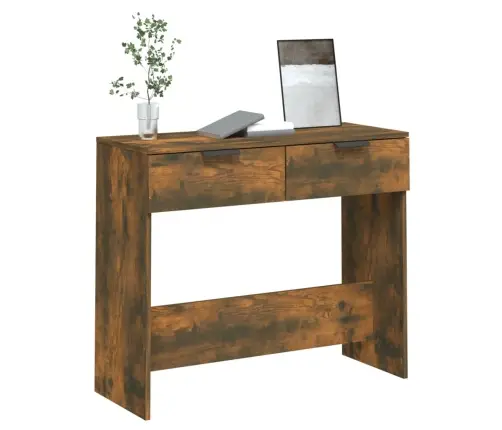 Konsoles Galds, Ozolkoka Krāsa, 90X36X75 Cm, Inženierijas Koks Vidaxl