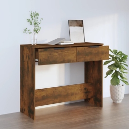 Konsoles Galds, Ozolkoka Krāsa, 90X36X75 Cm, Inženierijas Koks Vidaxl