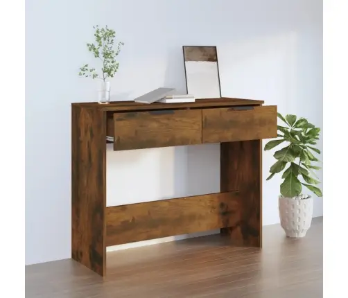 Konsoles Galds, Ozolkoka Krāsa, 90X36X75 Cm, Inženierijas Koks Vidaxl