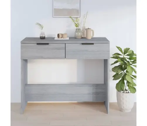 Konsoles Galds, Pelēka Ozolkoka, 90X36X75 Cm, Inženierijas Koks Vidaxl