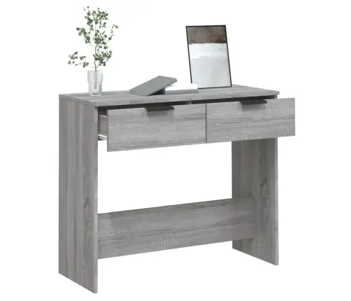 Konsoles Galds, Pelēka Ozolkoka, 90X36X75 Cm, Inženierijas Koks Vidaxl