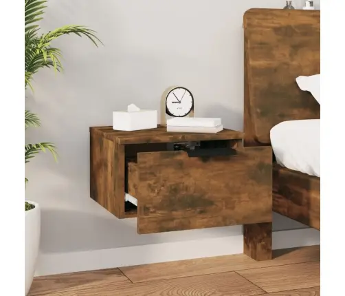 Seinale Kinnitatav Öökapp, Suitsutatud Tamm, 34 X 30 X 20 Cm